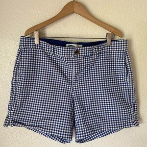 Old Navy Everyday Shorts Navy Gingham 14